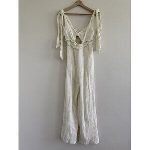 Mable Jumsuit sleeveless light cream women casual size S